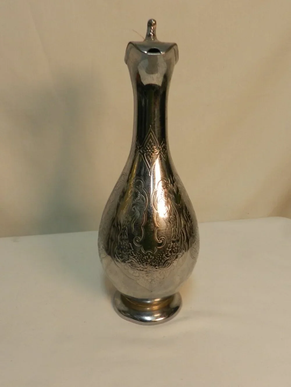 James Dixon & Sons EPBM 64 British Sheffield Silverplated Metal Antique Pitcher